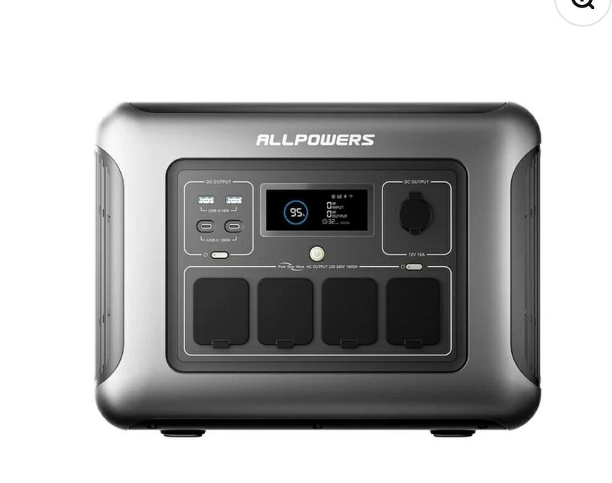 ALLPOWERS R1500 LITE Stacja Zasilania 1600W 1056Wh Akumulator LiFePO4