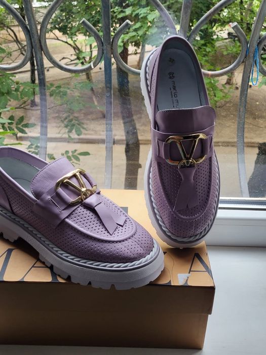 ‼️Лофери Mario Muzi, 37 р.,24см, нат.шкіра,‼️, Італія, ЦІНА!!!