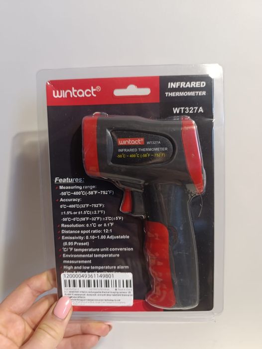 Pirometr Wintact WT327A – termometr bezdotykowy