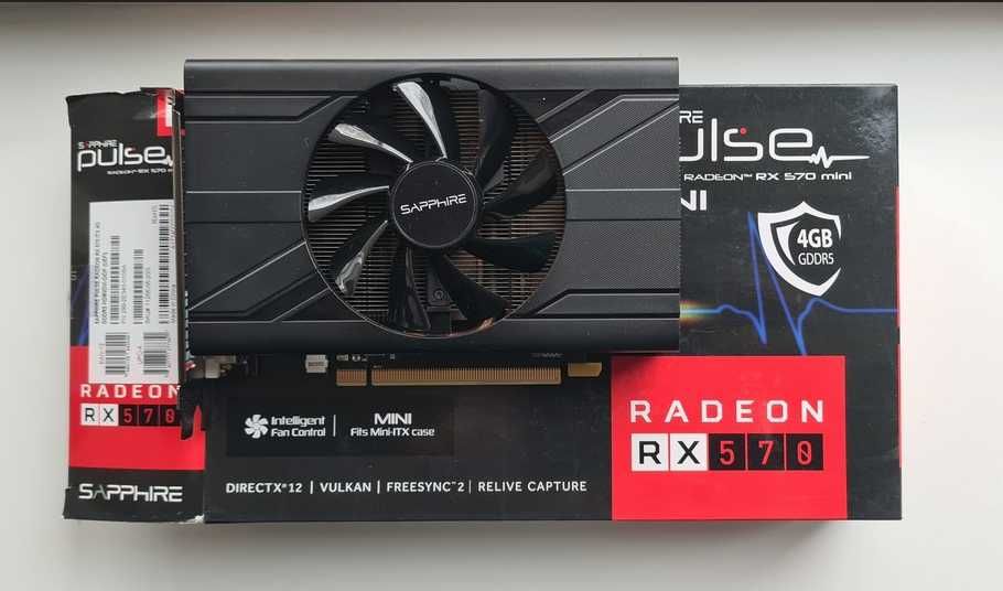 Відеокарта Sapphire AMD Radeon RX570 4gb miniITX: 1 350 грн ...
