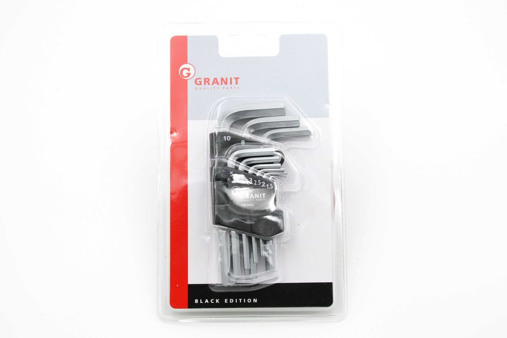 Zestaw kluczy imbusowych, krótkich, 9 elementów