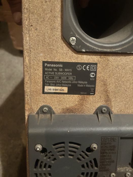 Amplituner Panasonic 5in1+subufer+5 glosnikow