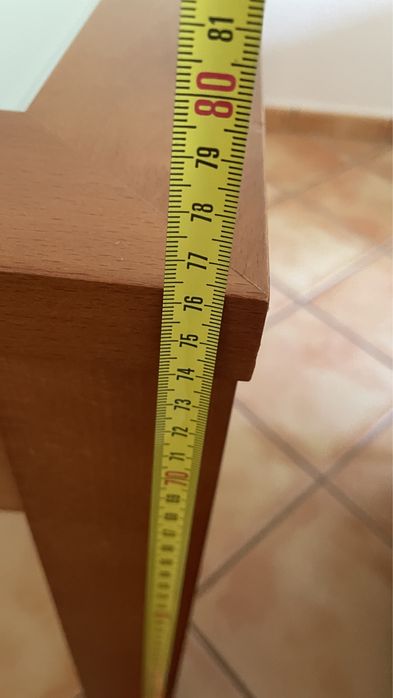 Mesa madeira de Cerejeira e Vidro