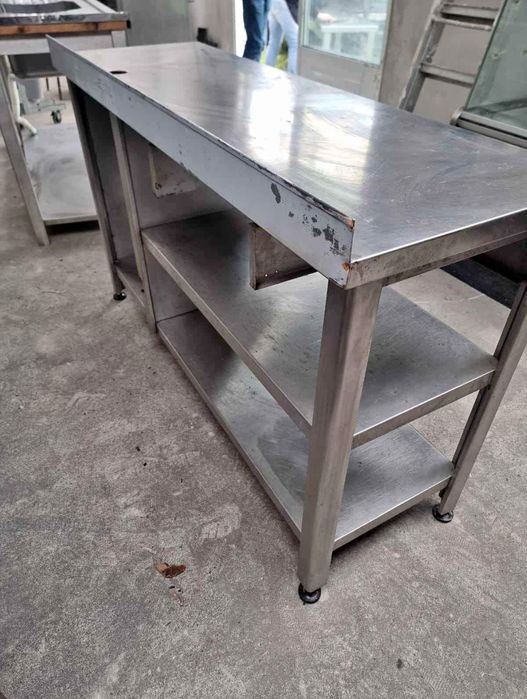 Bancada de apoio para máquina de café em inox