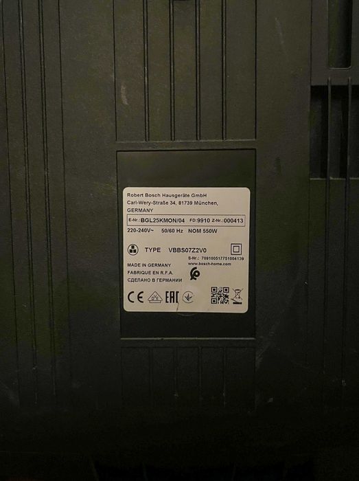 Vendo aspirador Bosch BGL25KMON/04 (Serie 2 MoveOn Mini) + 3 Sacos