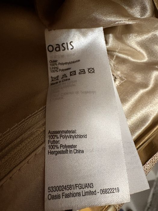 Сумка клатч Oasis жіноча золота