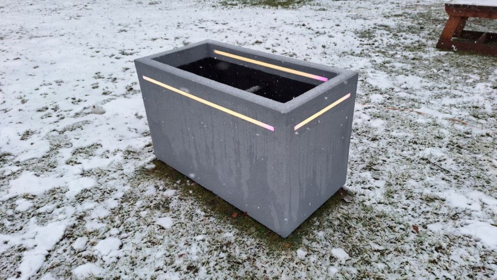 Termo donice ogrodowe tarasowe oświetlenie LED Donica-Termo Doniczka