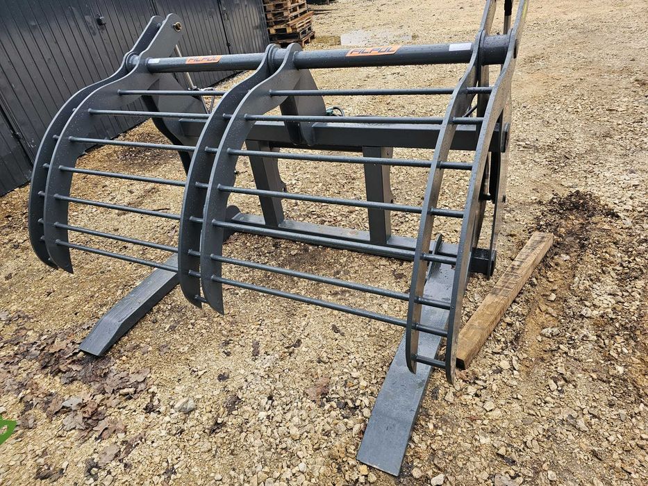 Chwytak krokodyl do kłód drzewa do turów, ładowarek euro, manitou itp