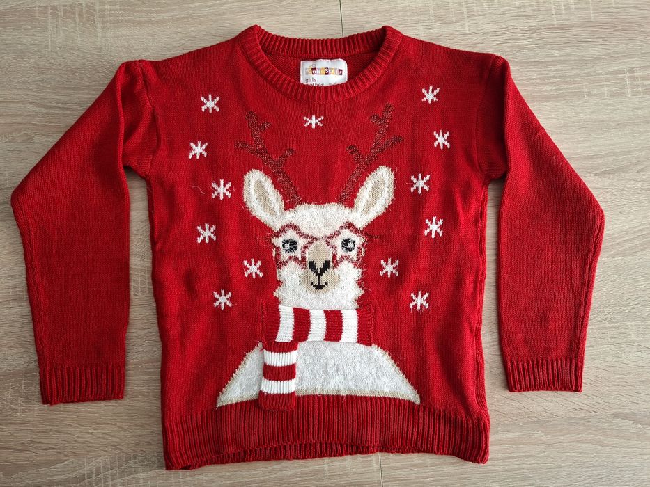 Sweter świąteczny rozm. 122/128