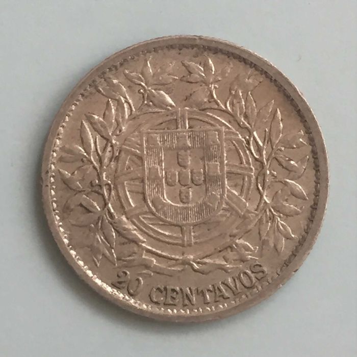 moeda 20 centavos 1916 - prata