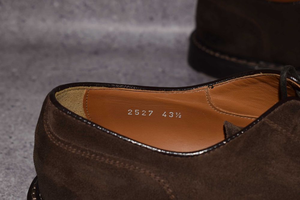Doucal's Brogues Suede (Мужские Премиальные Броги Туфли Дерби Santoni