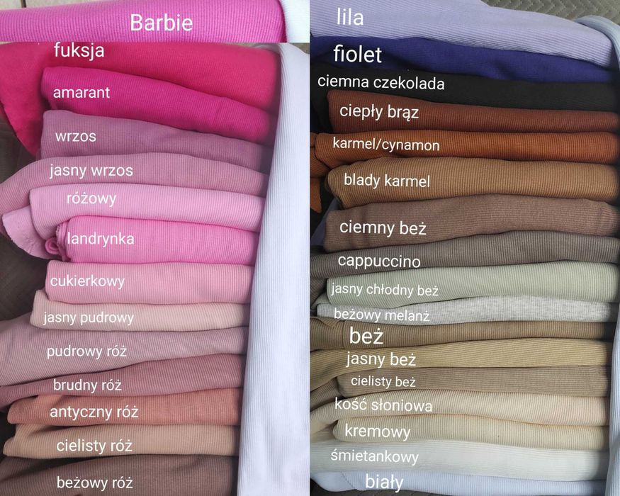 Na wymiar komplet jesienny wiosenny czapka komin chusta prążek bawełna