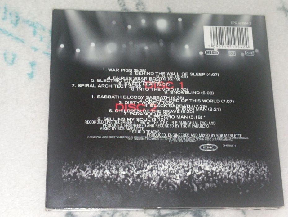 Black Sabbath - Reunion 2 CD DigiPack 1998r