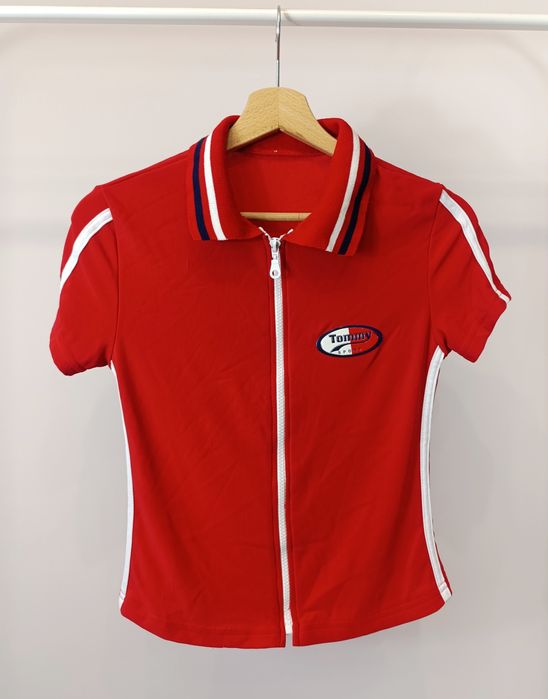 Damska koszulka bluzka top Tommy Hilfiger rozpinana r.S