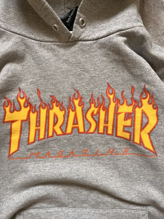 Оверсайз Сіре Худі від Thrasher
