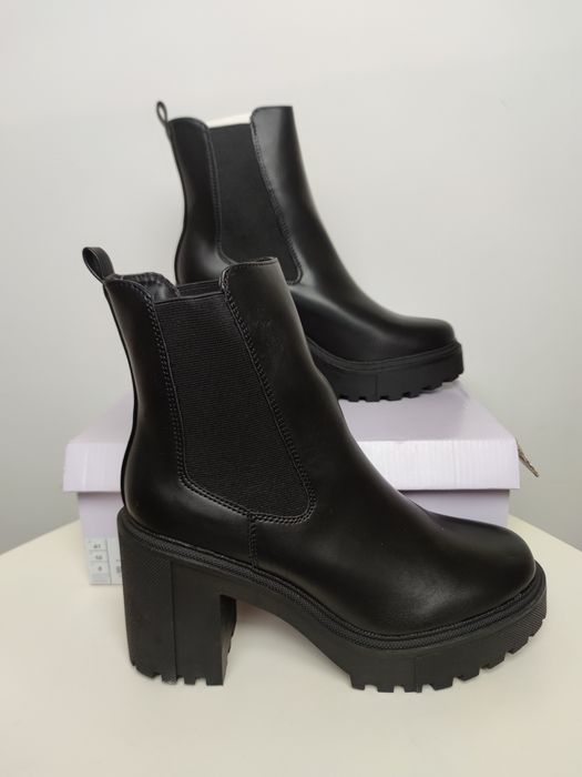 Nowe czarne botki na wysokim obcasie damskie Madden girl Rezza 41