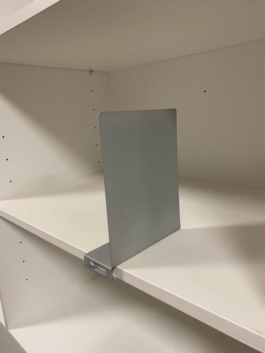 Suporte p/livros, cinzento claro