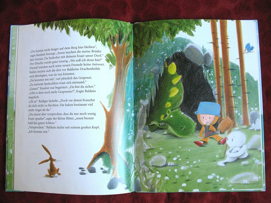 Der kleine Ritter und der Feuerdrache - książka niemiecka dla dzieci