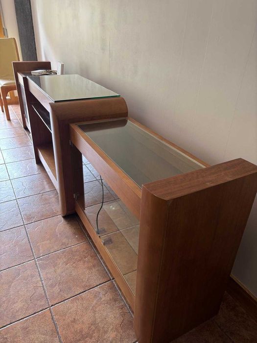 Móvel TV madeira maciça (3.00 x 0.80)