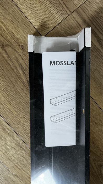 Półka na zdjęcia IKEA MOSSLANDA 115 cm – czarna / nowa