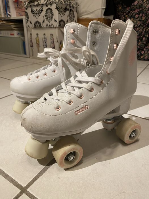 Wrotki Decathlon białe 39