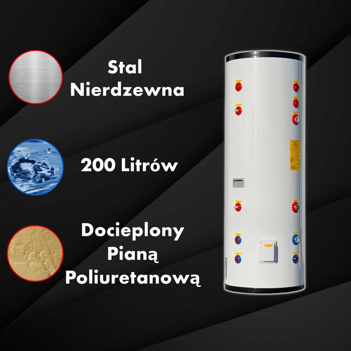Bufor 200L ze stali nierdzewnej