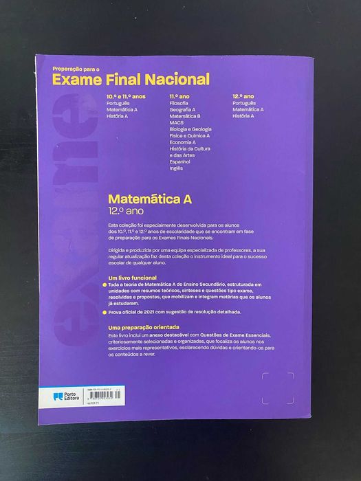 Preparação para o Exame Final Nacional Matemática A 2022