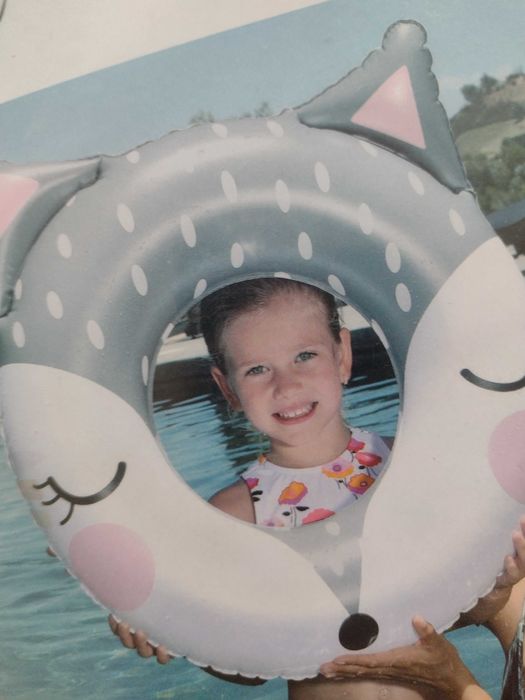 NOWE ~ FLOATOPIA, koło dmuchane do pływania LISEK