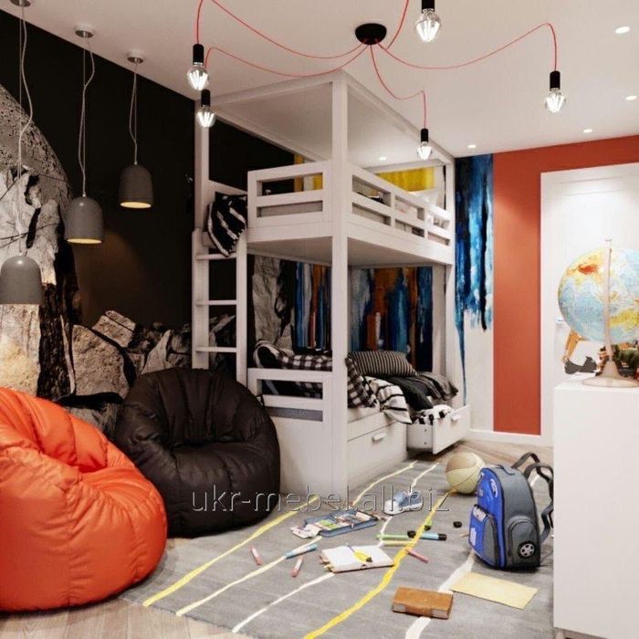 Двухъярусная деревянная кровать Мода, двоповерхове ( двоярусне) ліжко