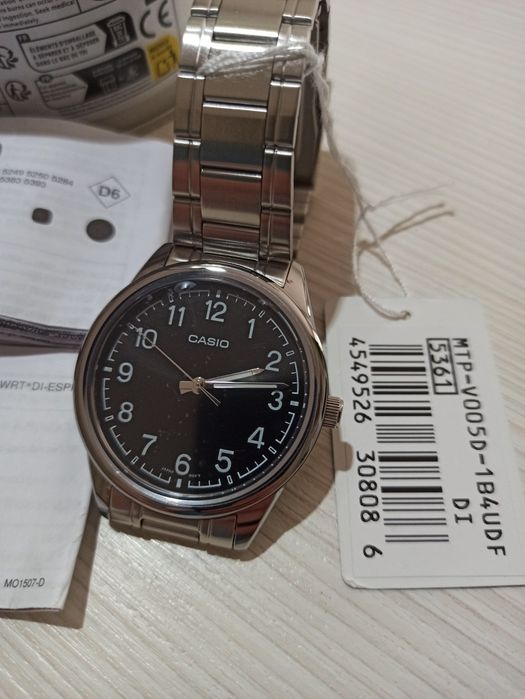 Часы Casio MTPV005D-1B ОРИГИНАЛ! MTP-E350B-1B Мужские Касио Годинник Касіо Новое