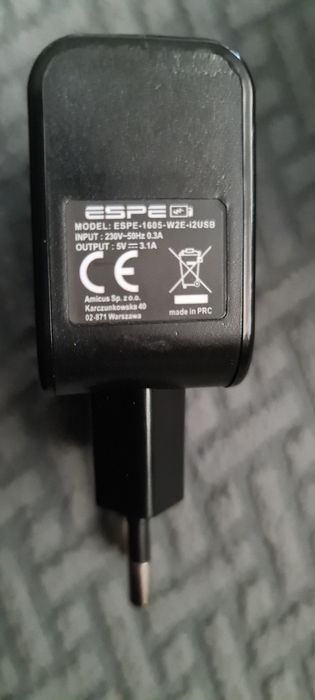 Ladowarka siecowa 2xusb espe