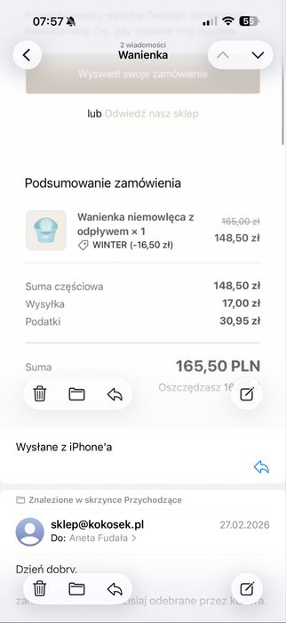 Wanienka shnuggle
