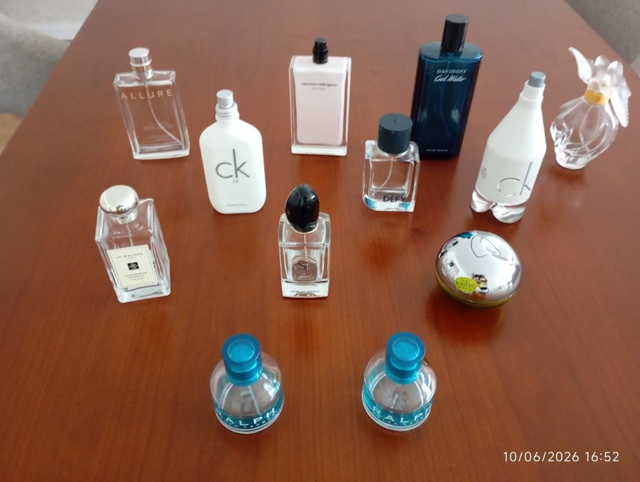 Frascos perfumes vazios
