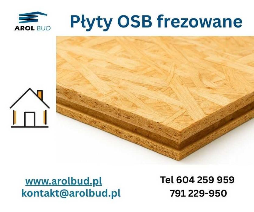 Płyta OSB 3 Swiss Krono gr 18mm, frezowana pióro-wpust wymiar 675x2500