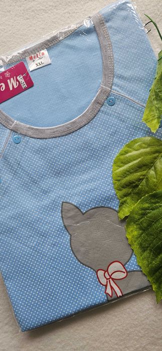 Koszula ciazowa XXL nocna piżama do karmienia odpinana rozpinana na bo