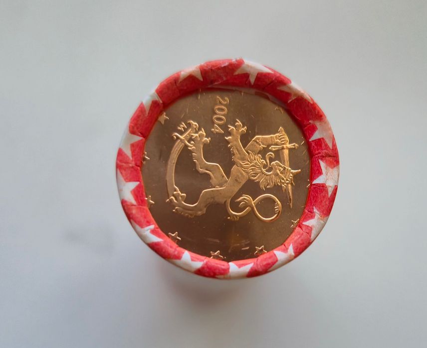 moeda 5 cêntimos Finlândia 2004 UNC