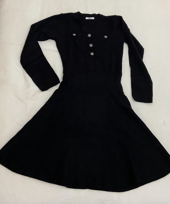 Vestido preto malha elastico S/M