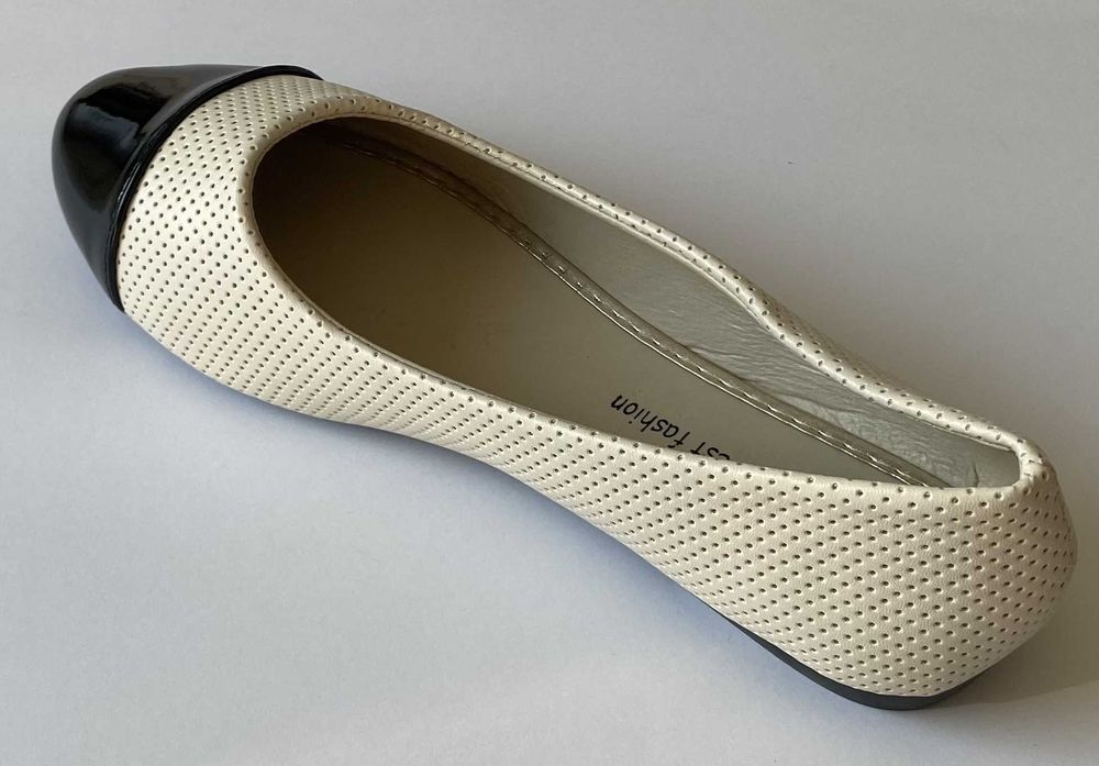 Beżowe baleriny połysk rozmiar 38 (BAL9)