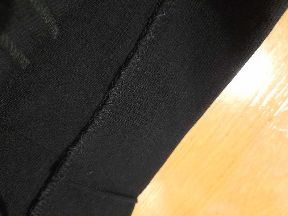 Gianni Versace vintage czarne spodnie dzwony flare 36 38 kant