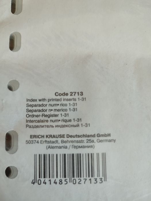 Three sets of numbered dividers424731405033164801