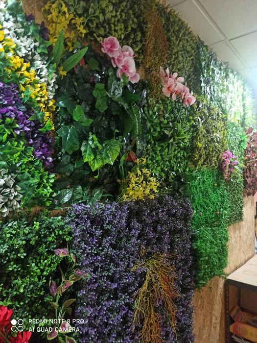 NOVO! Painel Jardim Vertical de Parede com Plantas Artificiais