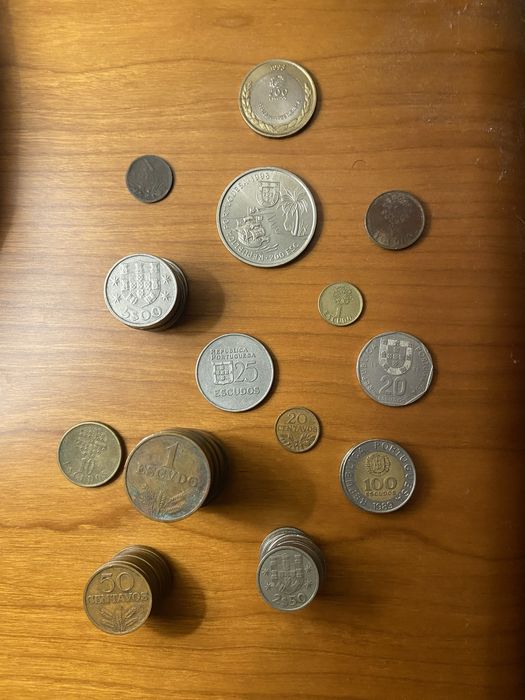 Moedas Antigas(vários paises)