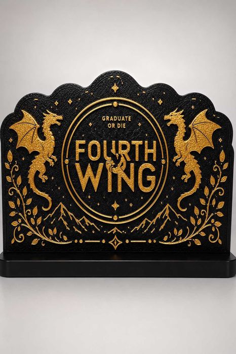 Placa Decorativa — Fourth Wing