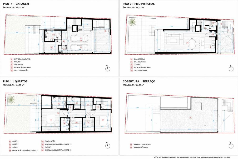 Projeto Aprovado p/ Moradia 352 m² | 3 Pisos + Elevador | Ermesinde