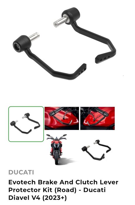 Защита рук, захист рук Ducati, все модели от Evotech Performance
