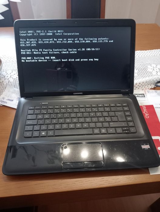 Portátil para peças