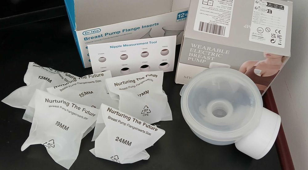 Tira leite elétrico e funil da bomba tira leite