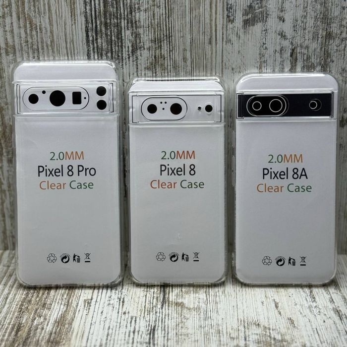 Чехол силикон Clear Case 2 mm на Google Pixel 7 Pro/ 8 Pro/ 9 Чохол