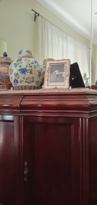 Movel boa madeira+mármore + espelho grande 50€ cada