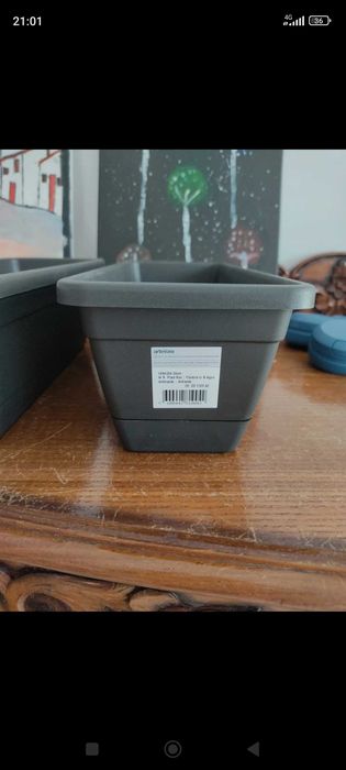 Floreiras pequenas antracite